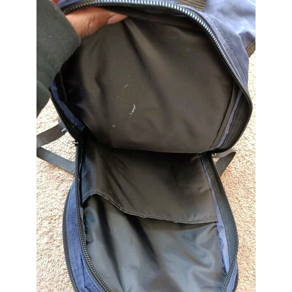 Trans Siberian Express Backpack Navy Blue Adjustable